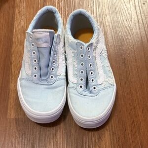Vans Kids Sky Blue Lace Sneakers